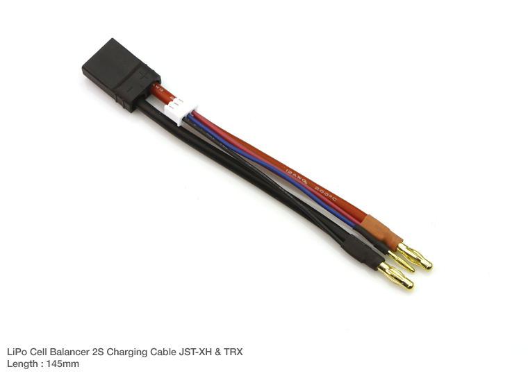 MSB-TCC LiPo Cell Balancer 2S Charging Cable JST-XH & TRX