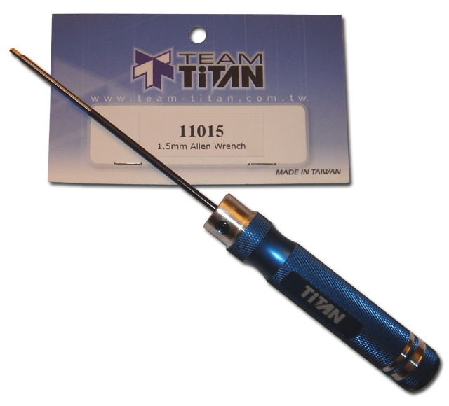 11015 Cle Allen 1,5mm sur manche bleu Titan
