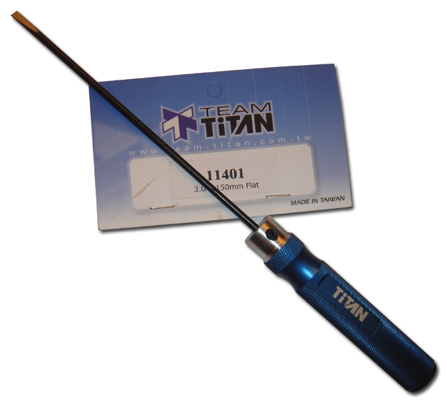 3x150mm flat screwdriver Titan blue