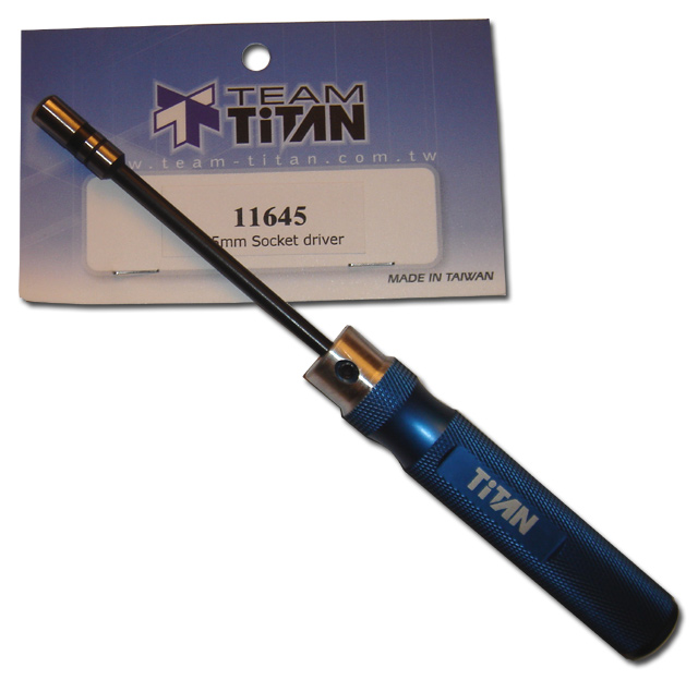 11645 Cles a tube 4,5mm sur manche bleu Titan