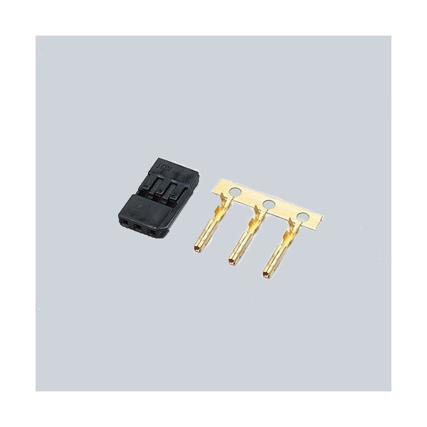 KO Propo 36511 - Servo Connector Plug Set (Black)  [KO-36511]