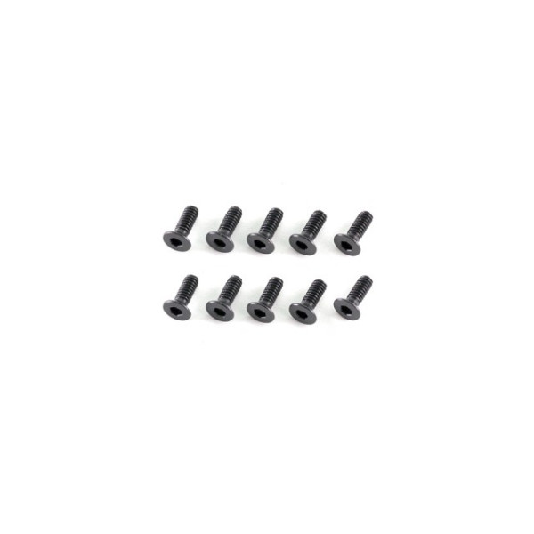 G107 - FLAT HEAD HEX SOCKET SCREW M2x6mm (10pcs)