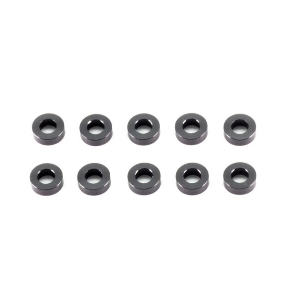 A006-20 Rondelle ALU 3x6x2.0mm (Black/10pcs)