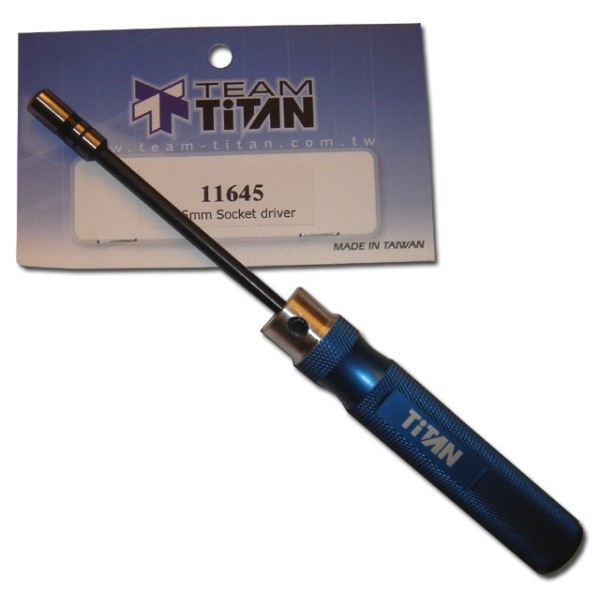 11645 Cles a tube 4,5mm sur manche bleu Titan