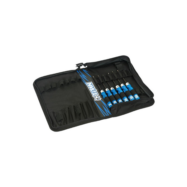 10003 Set de 6 tournevis TITAN avec sacoche