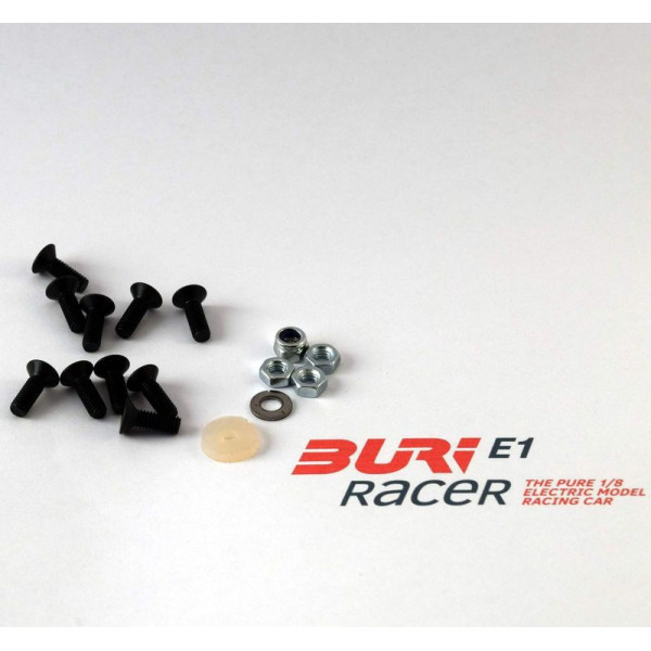 E10001 jeu de vis châssis arrière