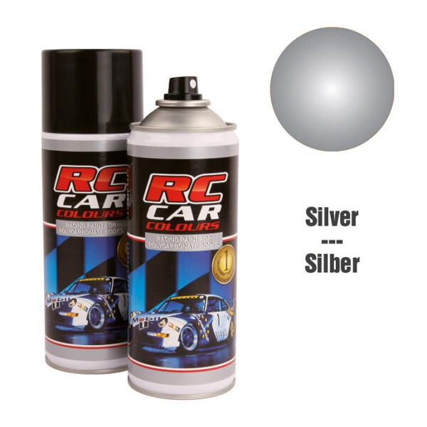 933-Bombe de peinture Lexan 150ml - Argent Metal